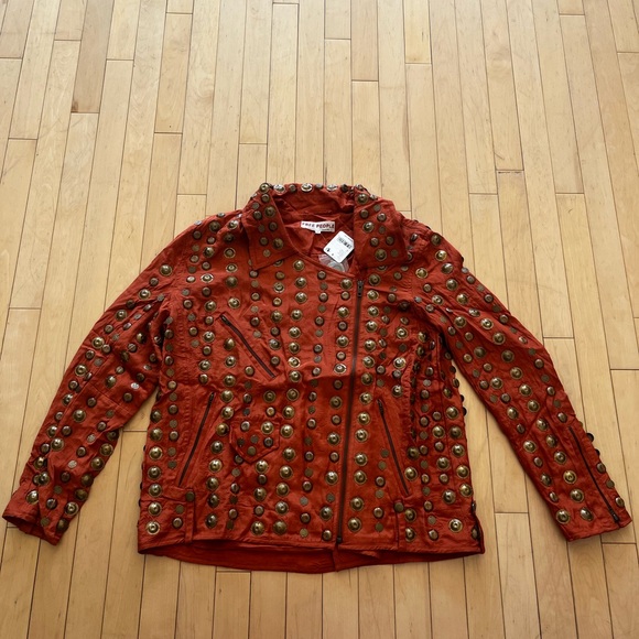 Free People Chelsea Coin Jacket in Bronze - Picture 2 of 12